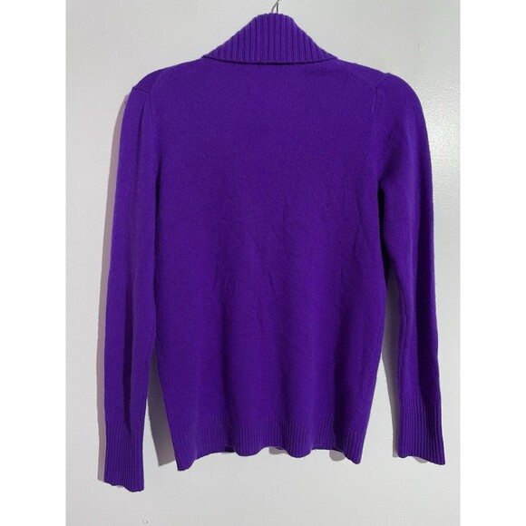 J Crew Sweater XS Purple Cashmere Shawl Collar Preppy Classic Minimalist READ - Picture 4 of 9